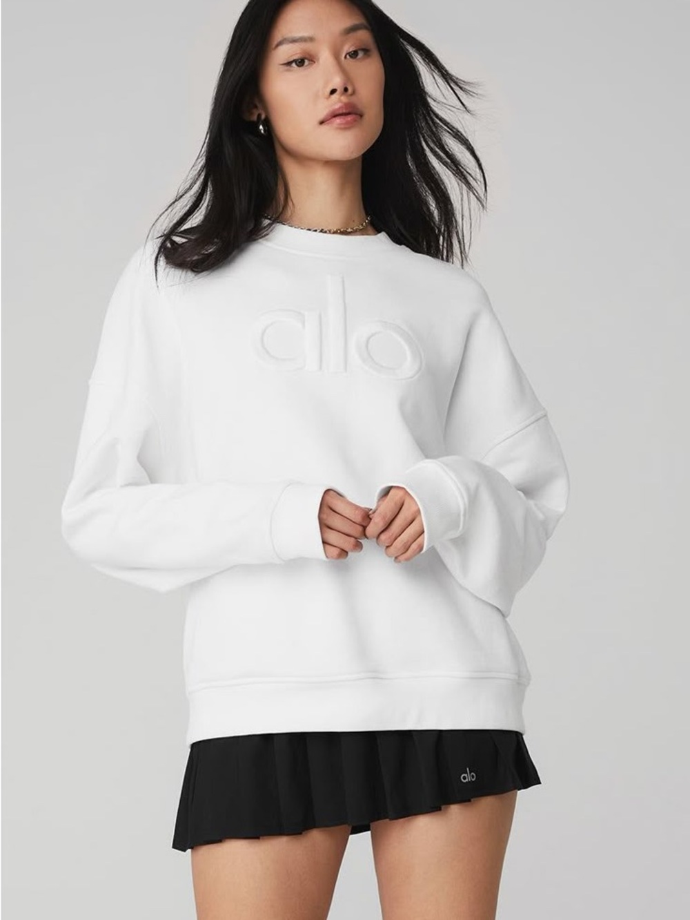 ALO Yoga Women's Heavy Weight Logo Sweatshirt XS